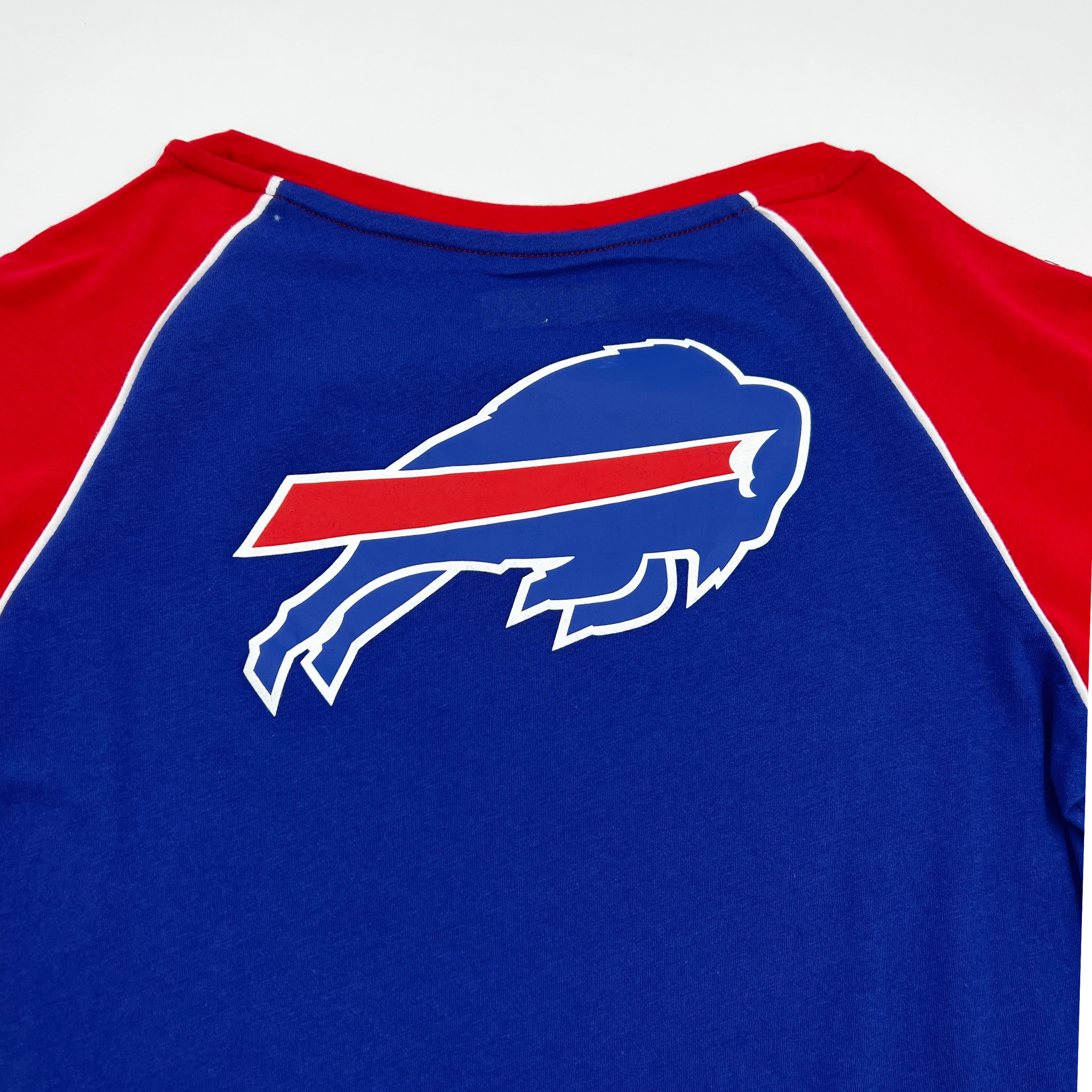 Women's '47 Brand Bills Whitewash With Bills Logo Shirt