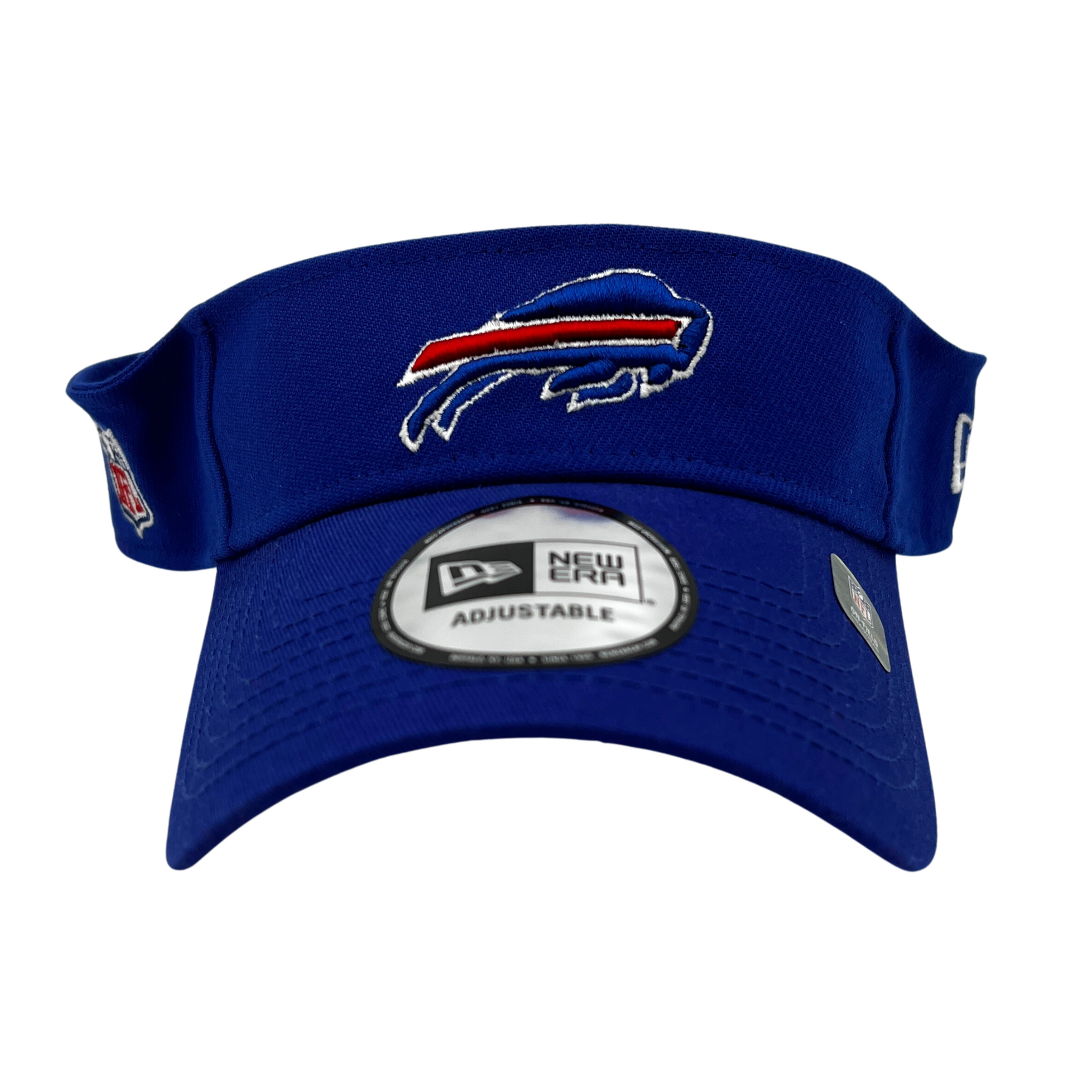 NWT BUFFALO BILLS LOGO VISOR CAP HAT NEW ERA GOLF BEACH POOL ADJUSTABLE  BLUE