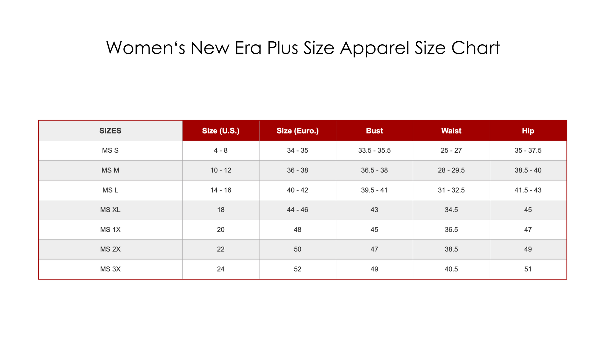 womens plus new era apparel size chart