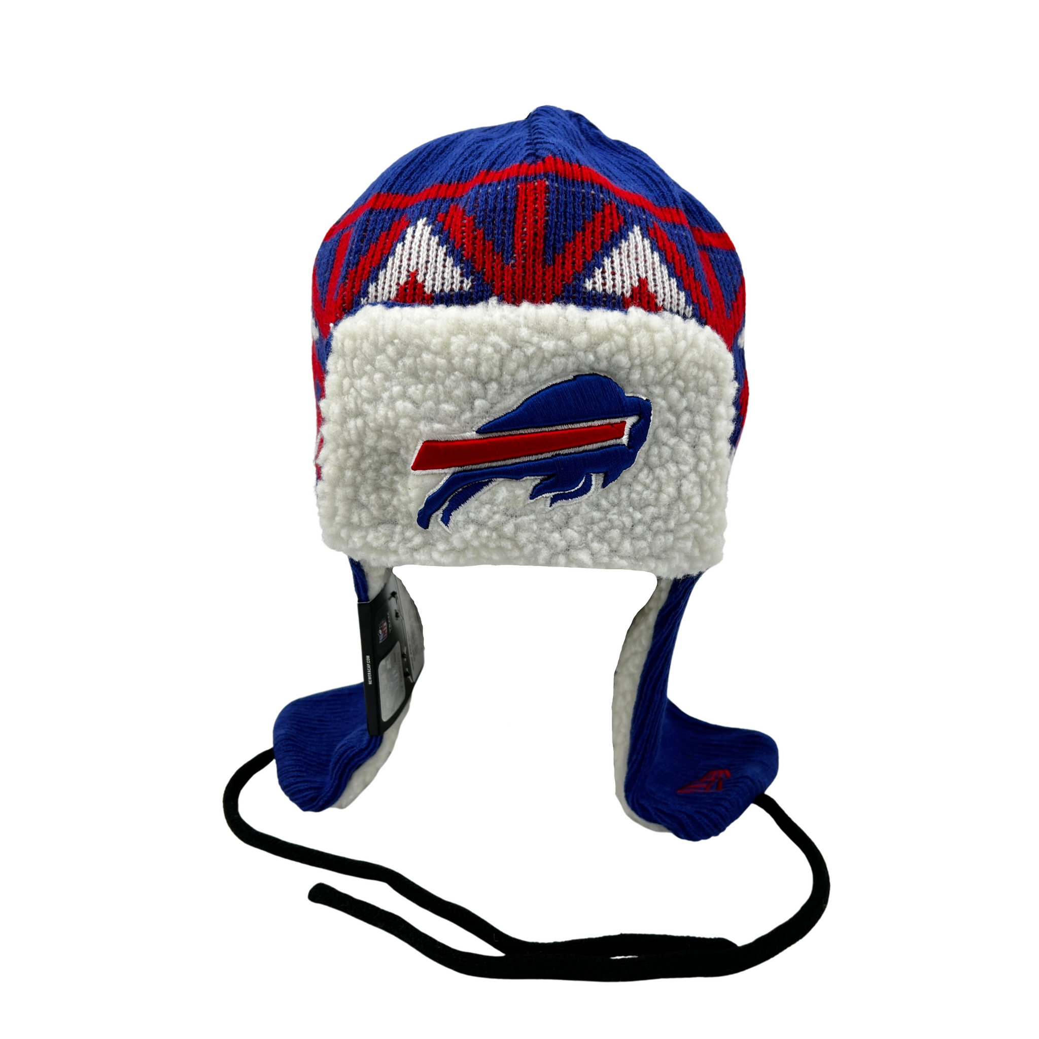 New Era Bills With Standing Buffalo Red Knit Hat