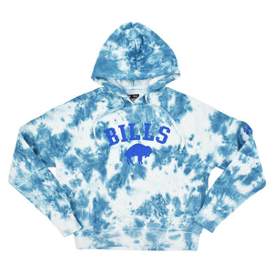 Buffalo Bills Sweatshirt Hoodie Men's Medium M Tie Dye Graphic Blue White  Red