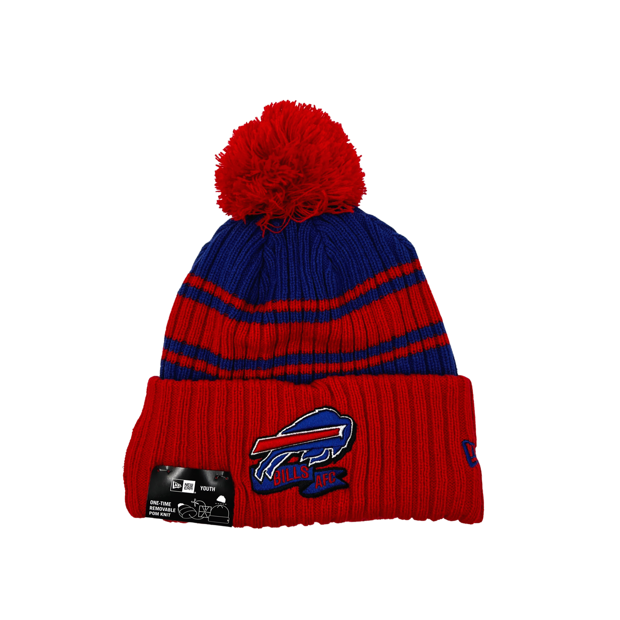 Youth Buffalo Bills Pink Blue Ink Crucial Catch Knit Hat | The