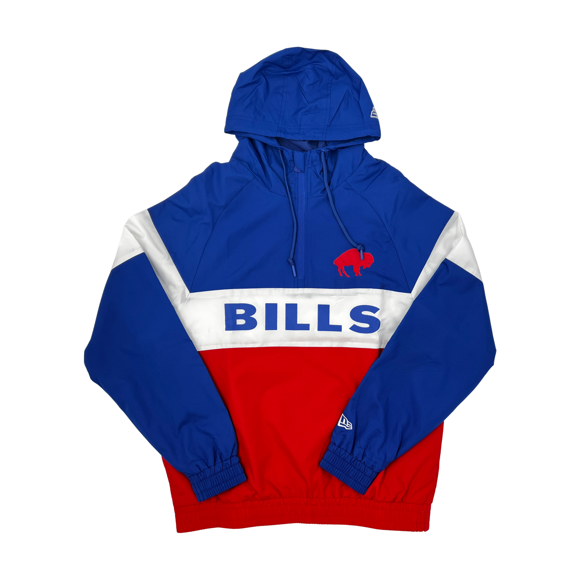 New Era Bills With Charging Buffalo Pullover Quarter Zip