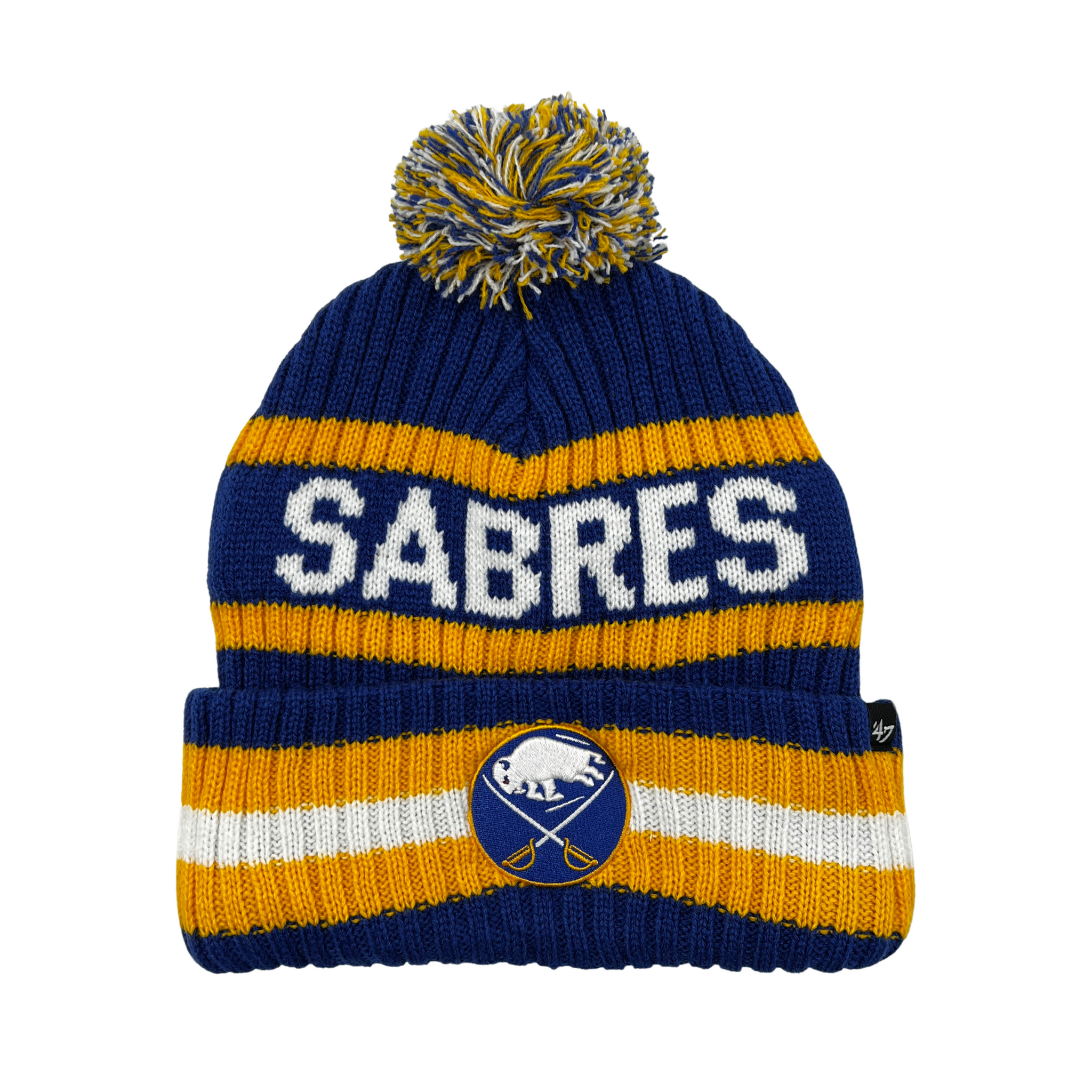 Men's Buffalo Sabres '47 Black Dark Haze Team Solo Flex Hat