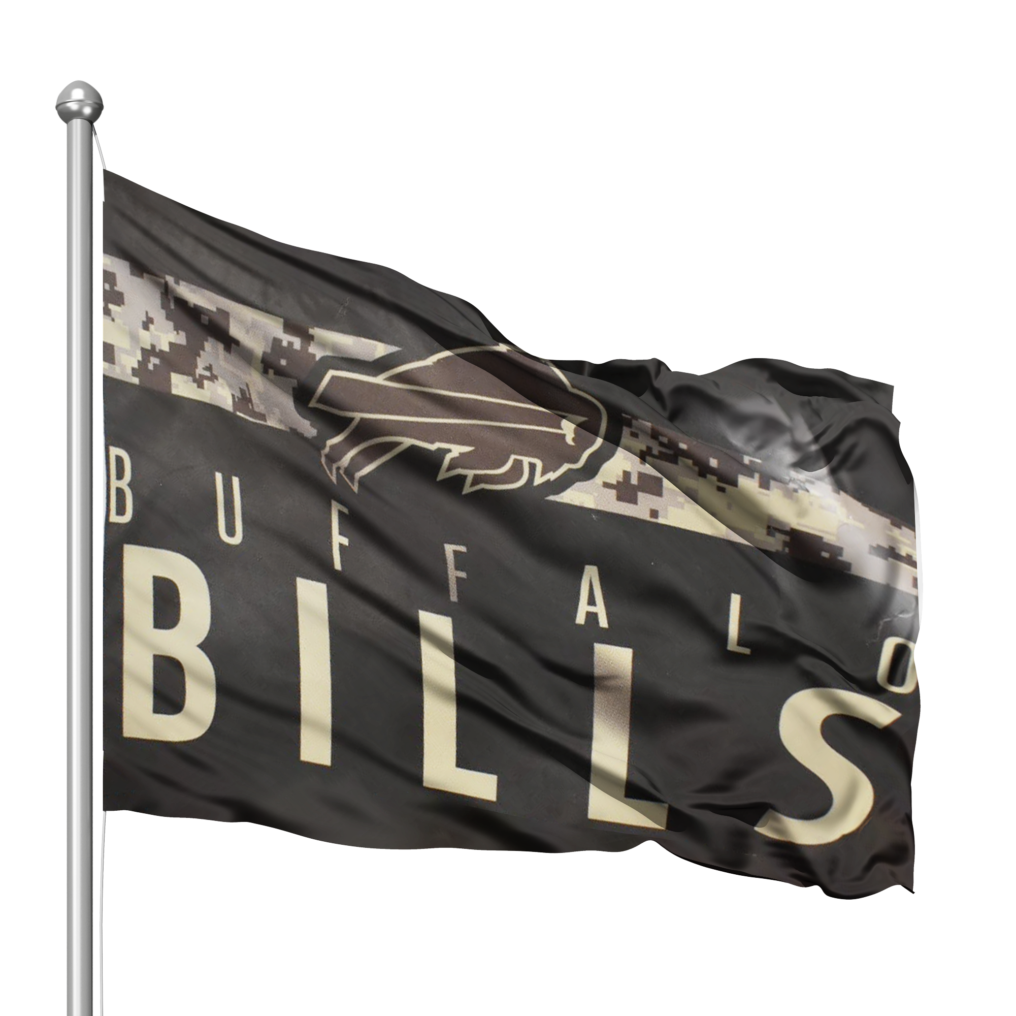 Buffalo Bills Shaped Car Flag – Hawkins Footwear & Sports