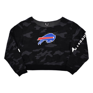 Lids Buffalo Bills Certo Women's Cropped T-Shirt - Charcoal