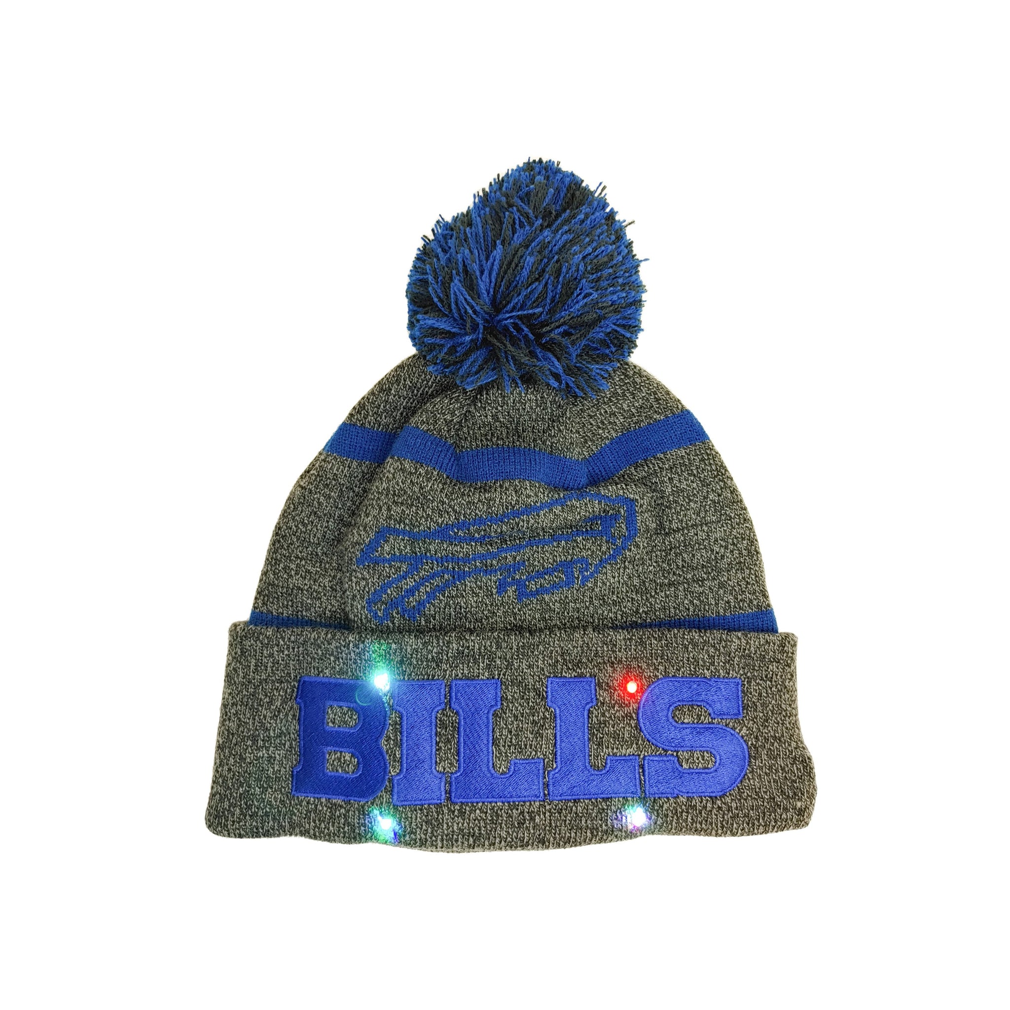 Buffalo Bills NFL Big Logo Light Up Printed Beanie