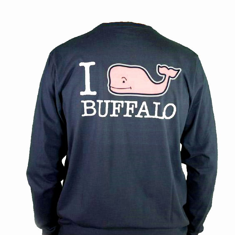 Vineyard Vines Men's Heathered Gray Buffalo Bills Hoodie Long Sleeve  T-shirt - Macy's