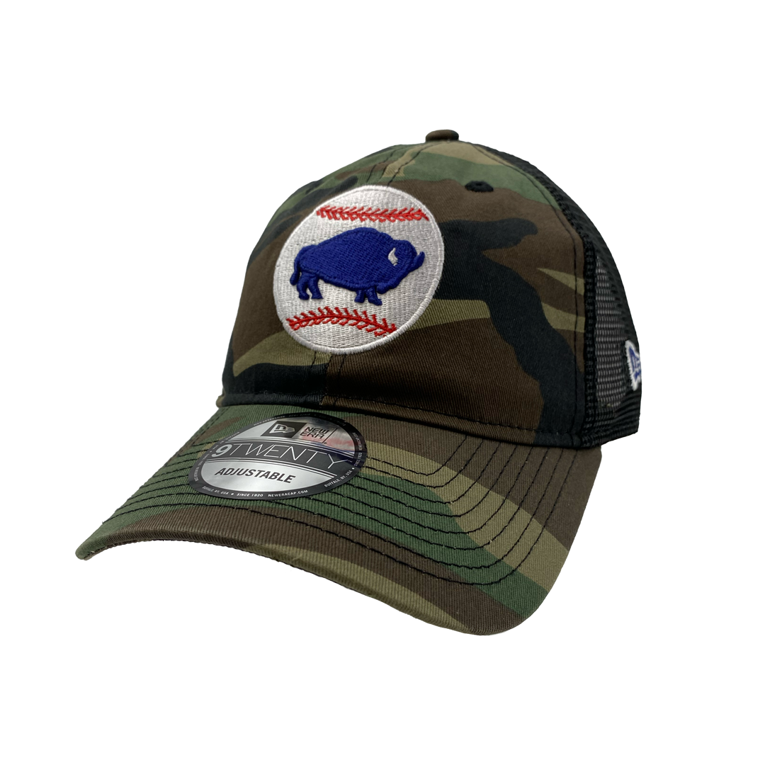 Buffalo Bills New Era Old School Golfer Trucker Snapback Hat - Royal