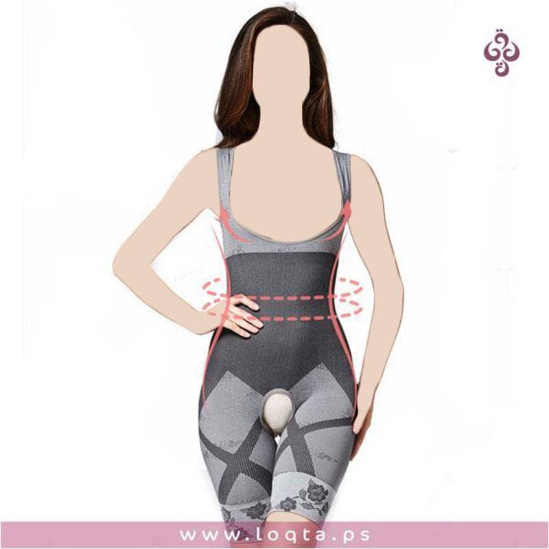 الصورة الرئيسية ل مشد ألياف البامبو النسائي للجسم كامل لاخفاء الترهلات والبطن وشد الجسم على متجر لقطة Loqta.ps
