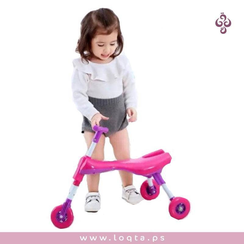 الصورة الرئيسية ل سكوتر للأطفال  3 عجلات مرتفع قابل للطي سهل النقل ألوان زاهية مقبض مبطن على متجر لقطة Loqta.ps