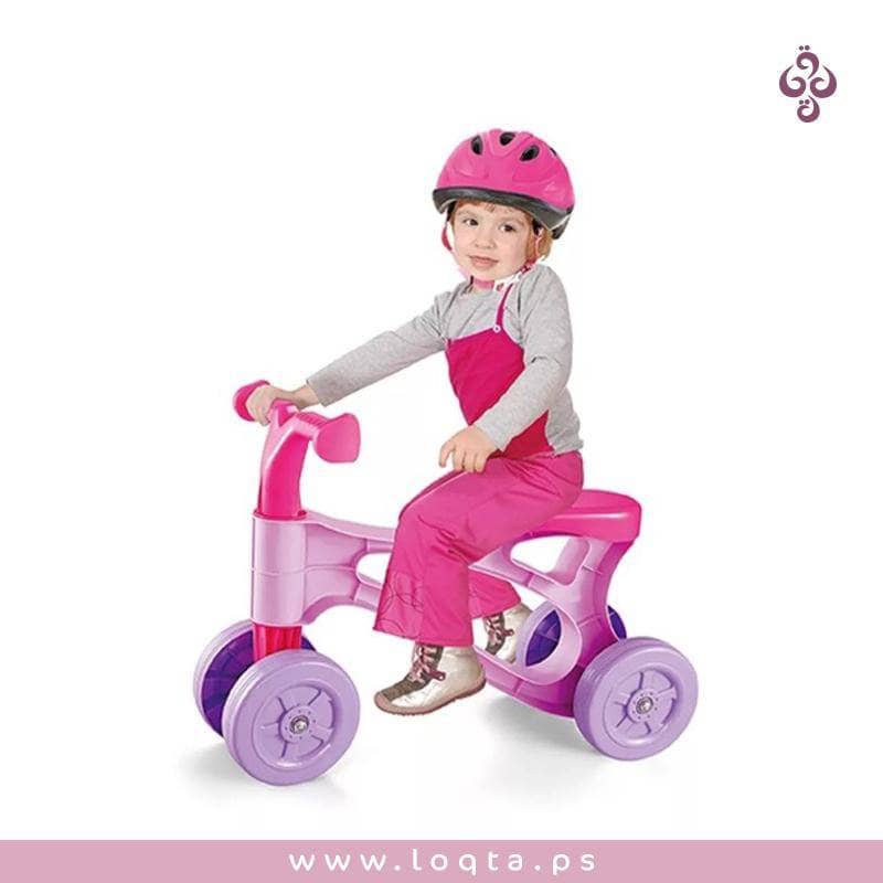 الصورة الرئيسية ل بسكليت للأطفال 4 عجلات لتعلم المشي وتوازن الجسم تصميم مميز مقود بلاستيك على متجر لقطة Loqta.ps