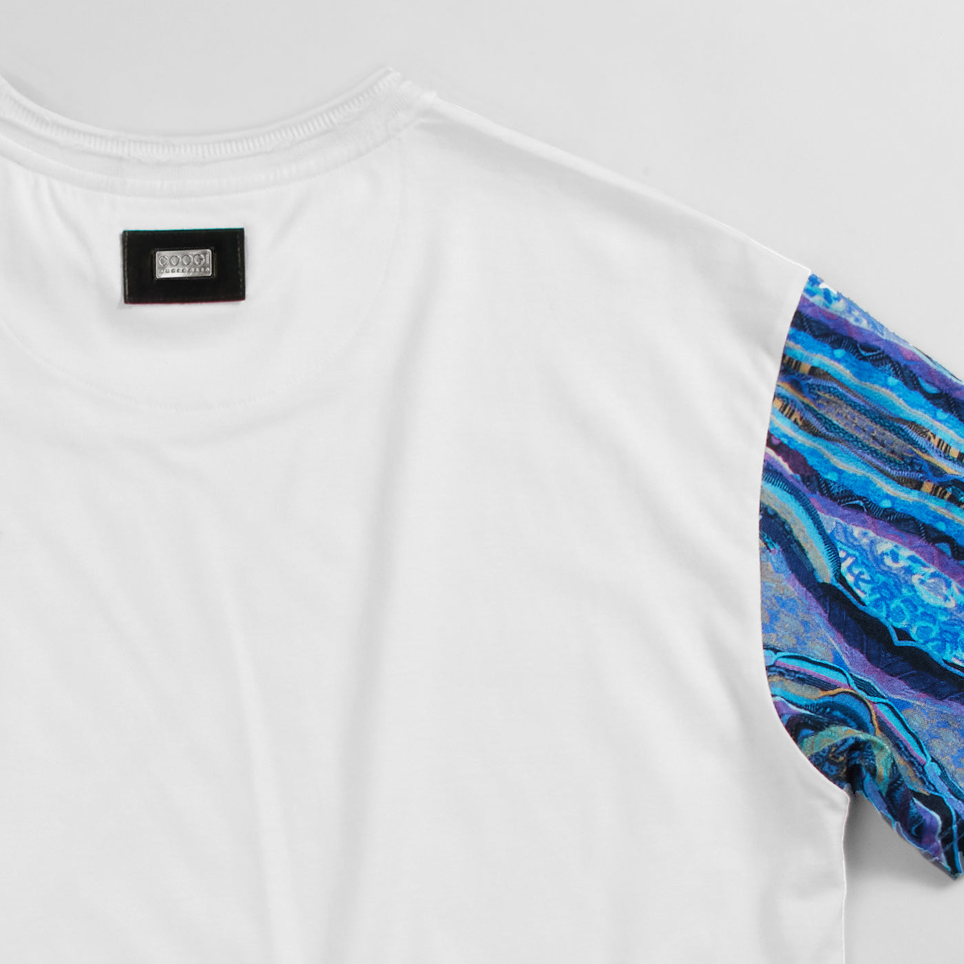 COOGI CLASSIC BLUES PATCHWORK TEE - WHITE