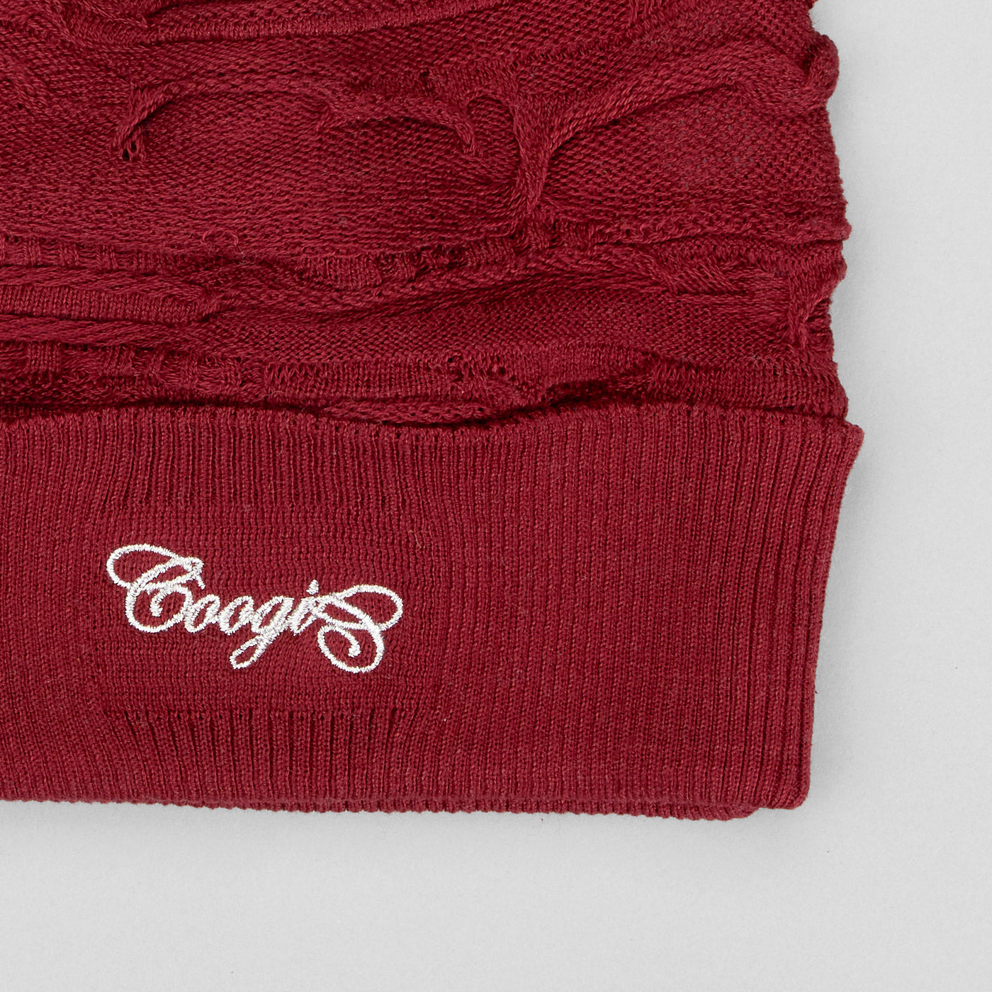 NEW - COOGI BURGUNDY SKULLY