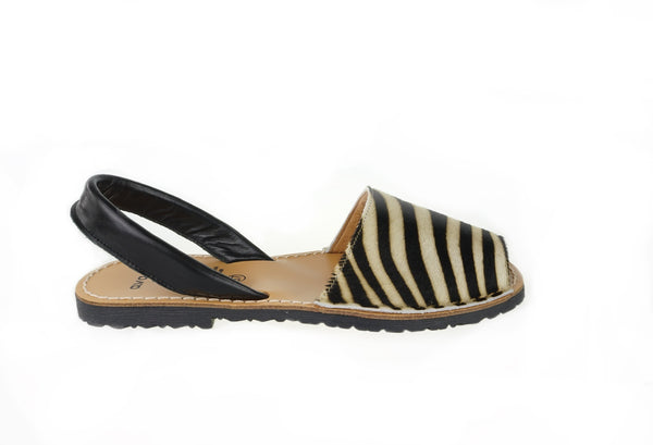 Avarca Spanish Sandals - Ladies Zebra Print – So Livi
