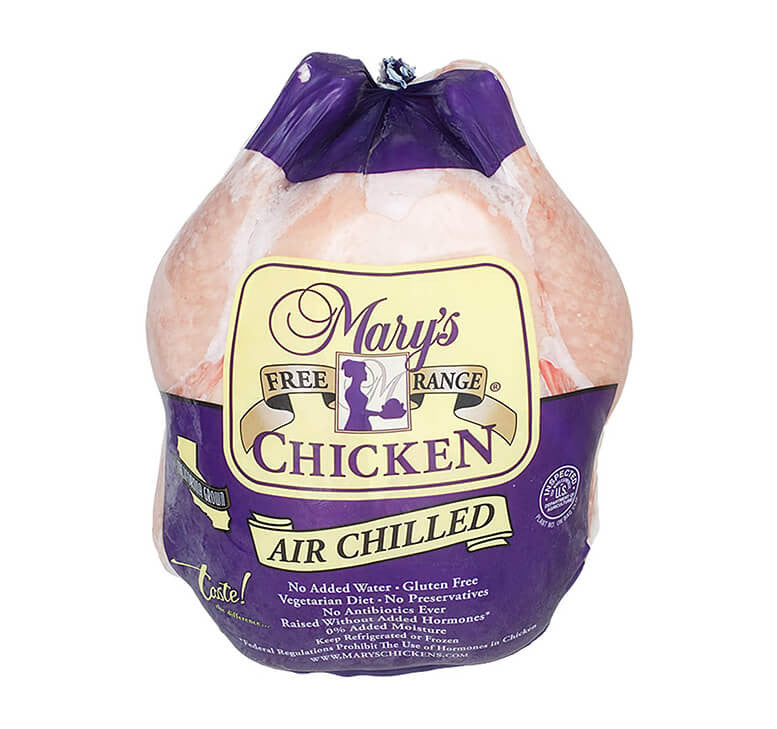 Marys Free Range Whole Chicken Frozen The Fresh Supply Company 