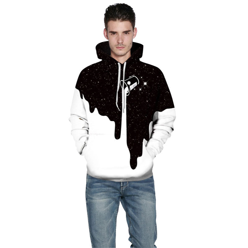 black and white galaxy hoodie