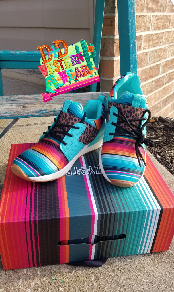 WILD SIDE TENNIS SHOES *leopard/serape 