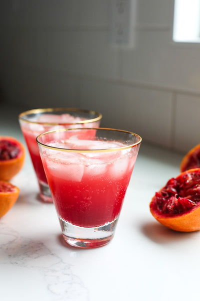 Blood Orange + Vanilla Drinks