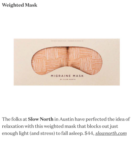 slow north copper fields eye mask feature in garden & gun