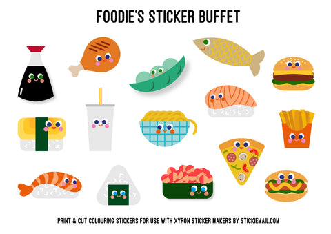 Stickiemail's Foodie Stickers Free Download
