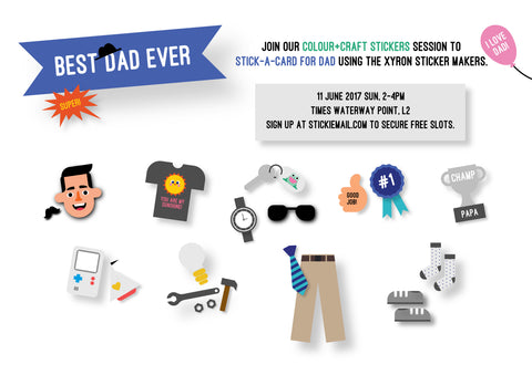 Stickiemail's Fathers' Day themed Stickers