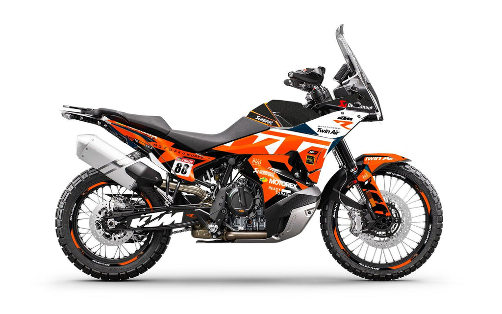 KTM 790/890 Adventure R/S Graphics - Nomadic White/Blue/Orange