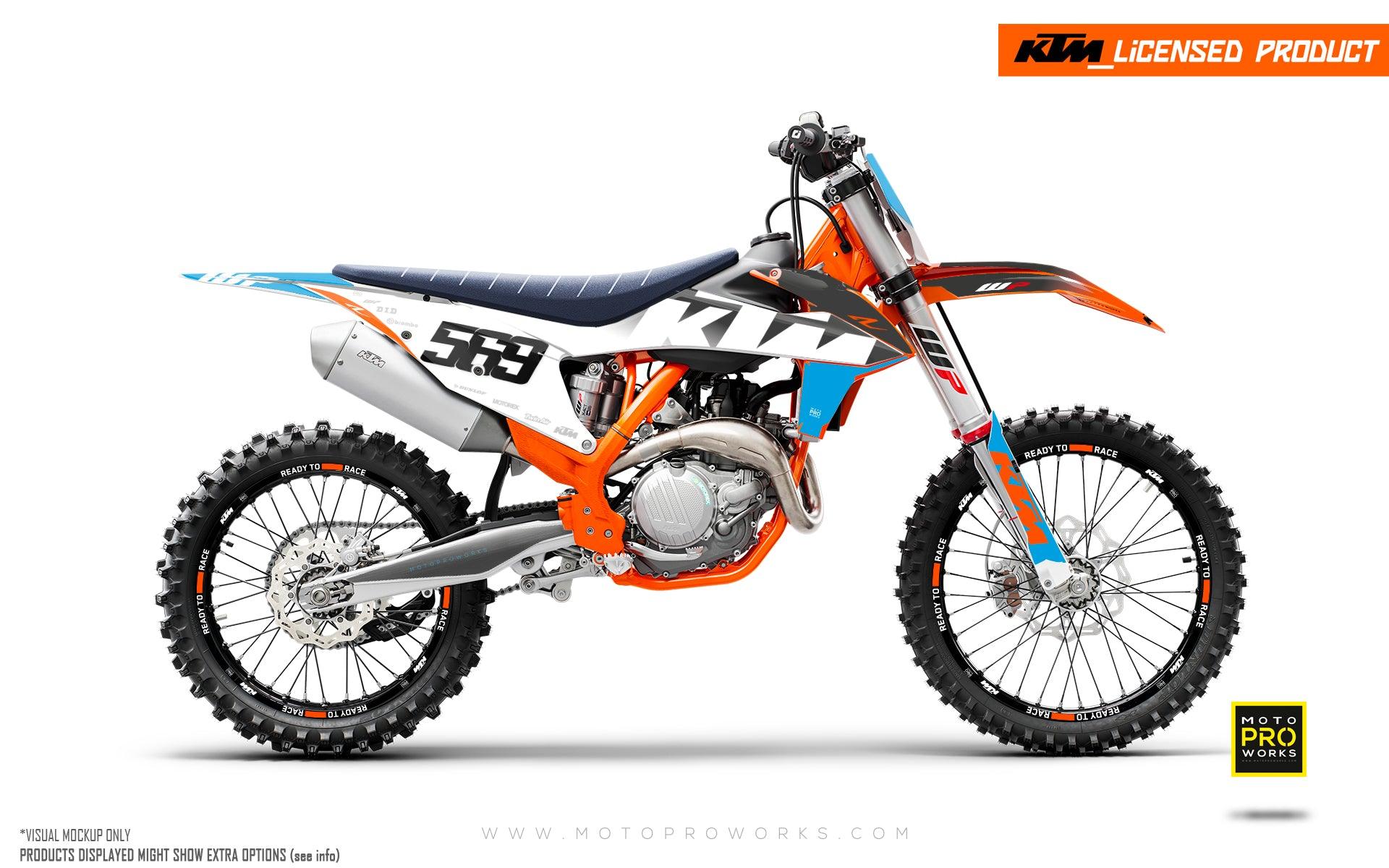 Ghost Blue/Orange KTM Graphics