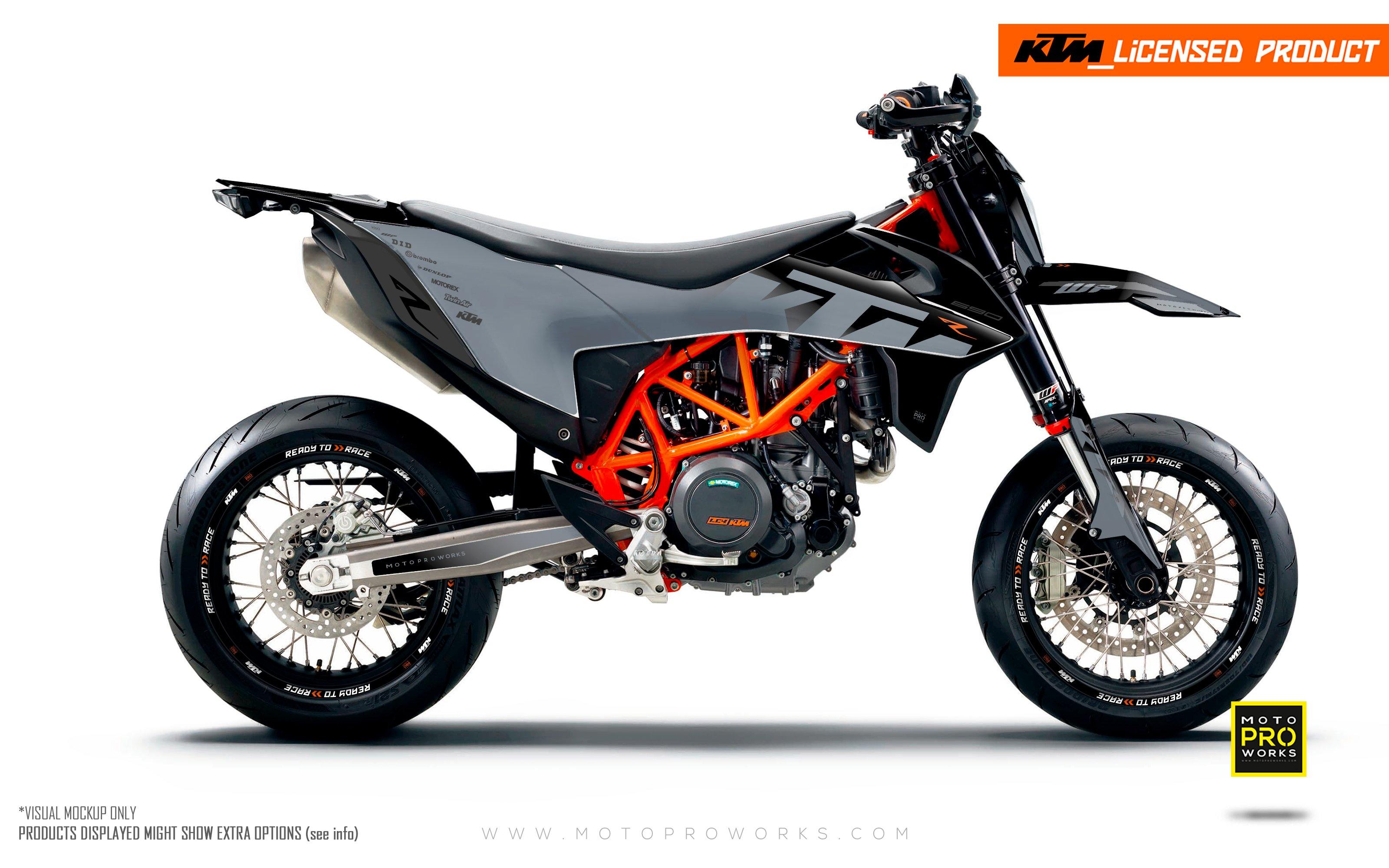 Ghost Grey/Black KTM Graphics