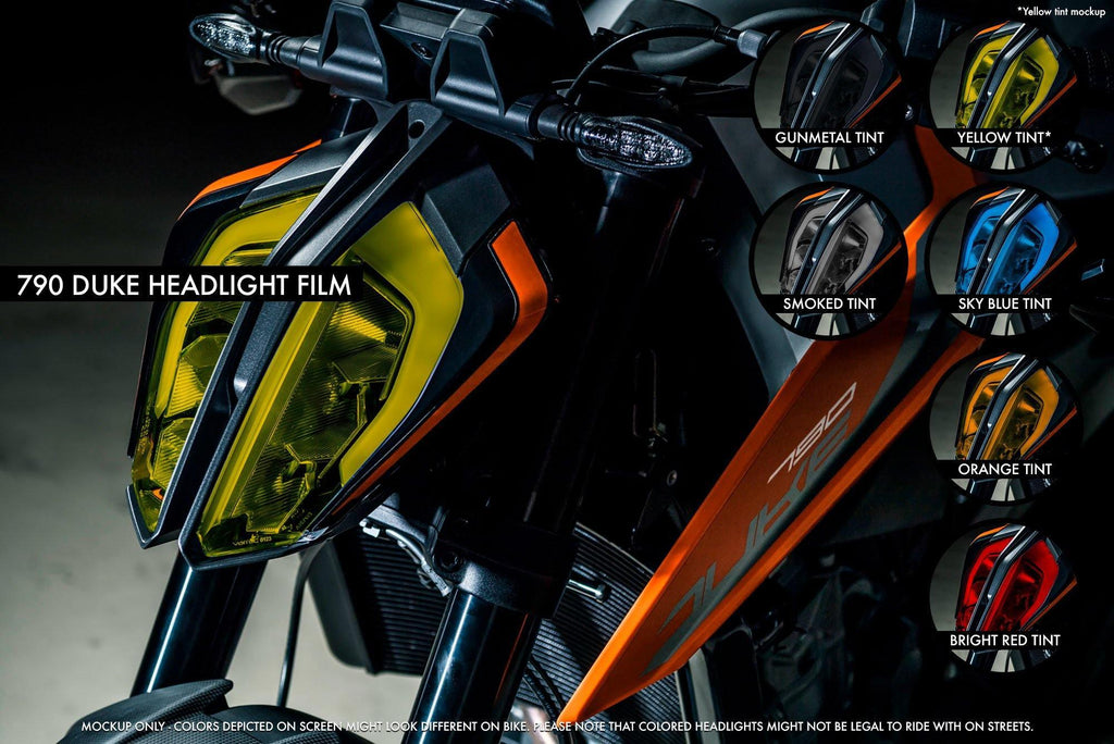 KTM 790/890 Duke Premium Headlight Tinted Film