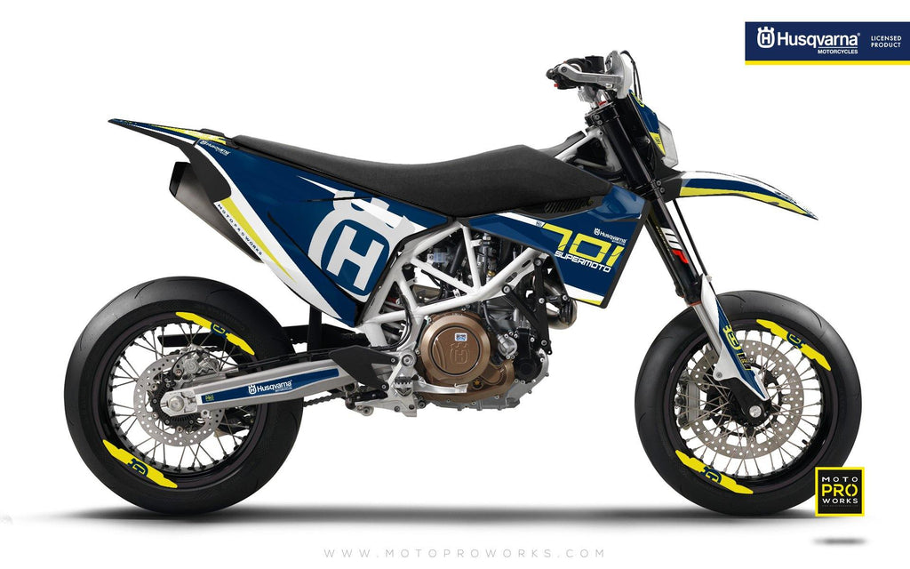 Husqvarna GRAPHIC KIT  SEVENOHTWO Blue MotoProWorks 