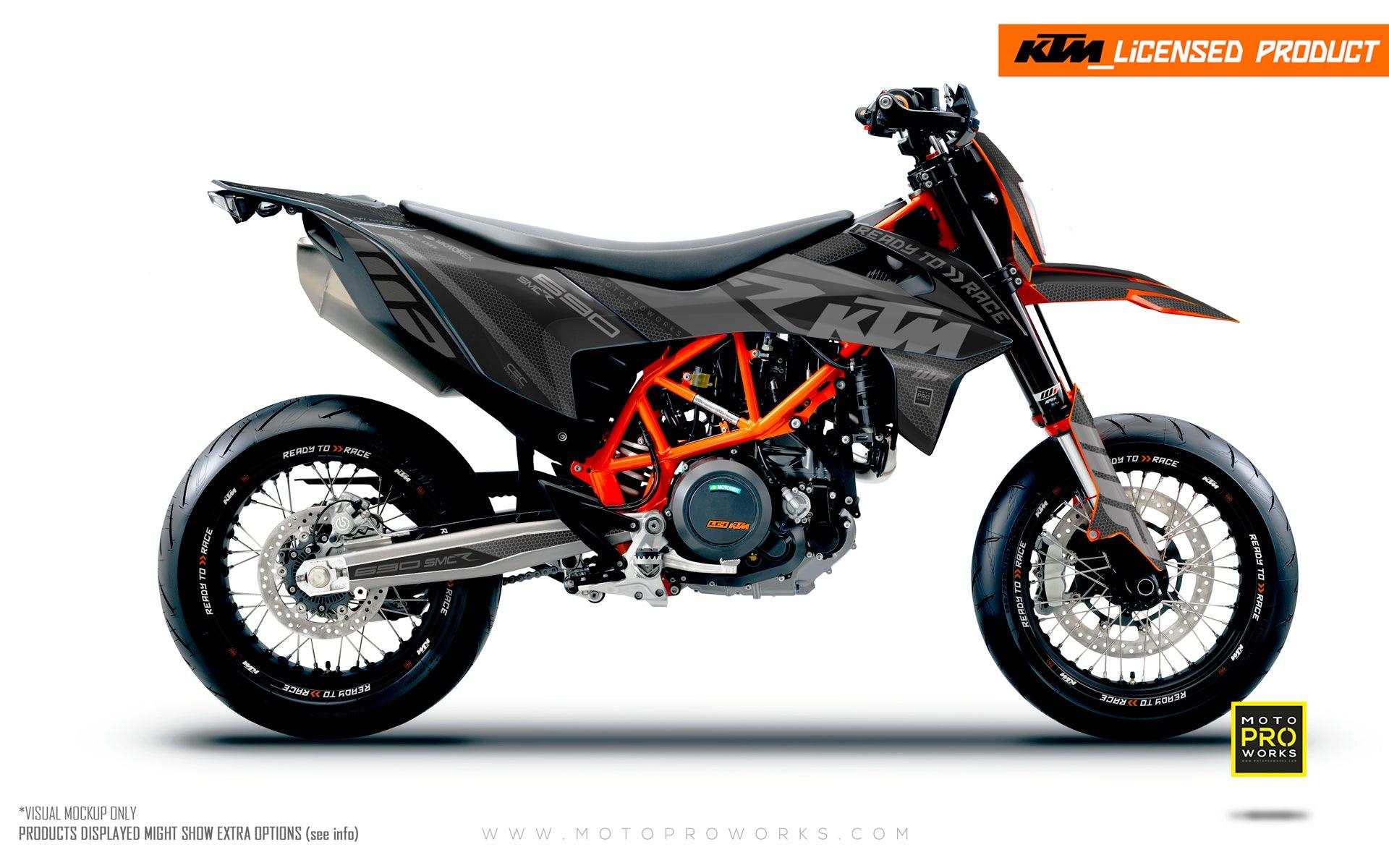 KTM GRAPHICS 690 SMCR "RRTech" (Black) MotoProWorks Decals and