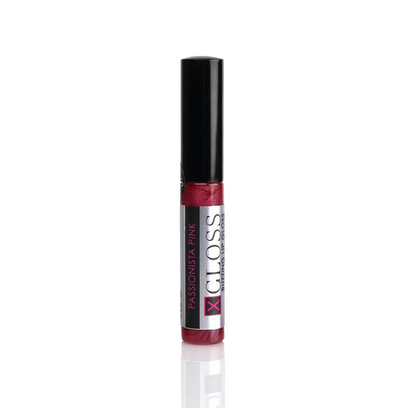 X Gloss Pink Passionista Buzzing Lip Gloss with Pheromones 12 Piece Counter Display
