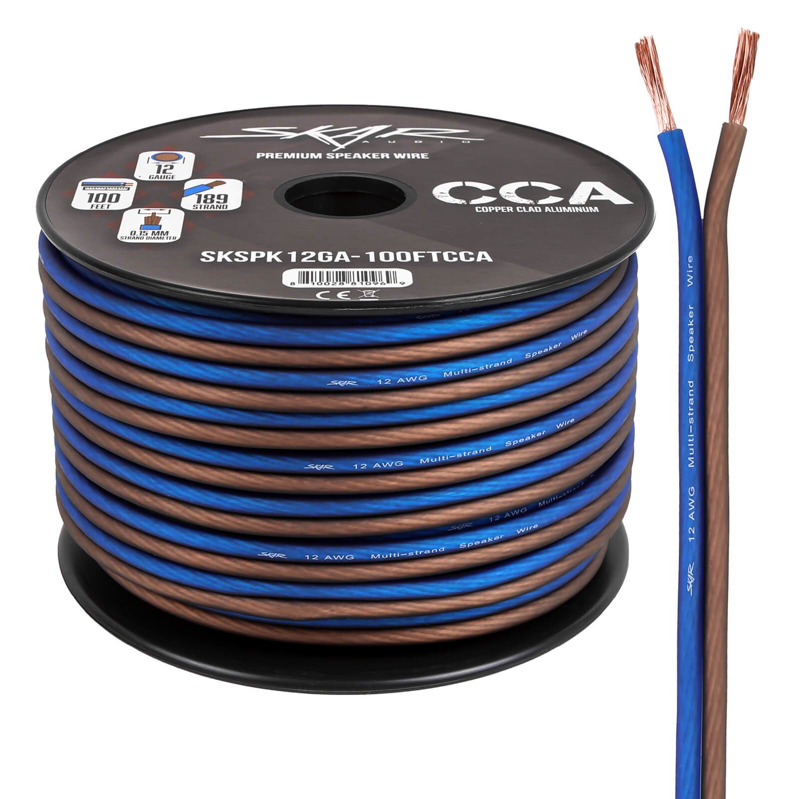 12 Gauge Performance Series (CCA) Car Audio Speaker Wire Skar Audio