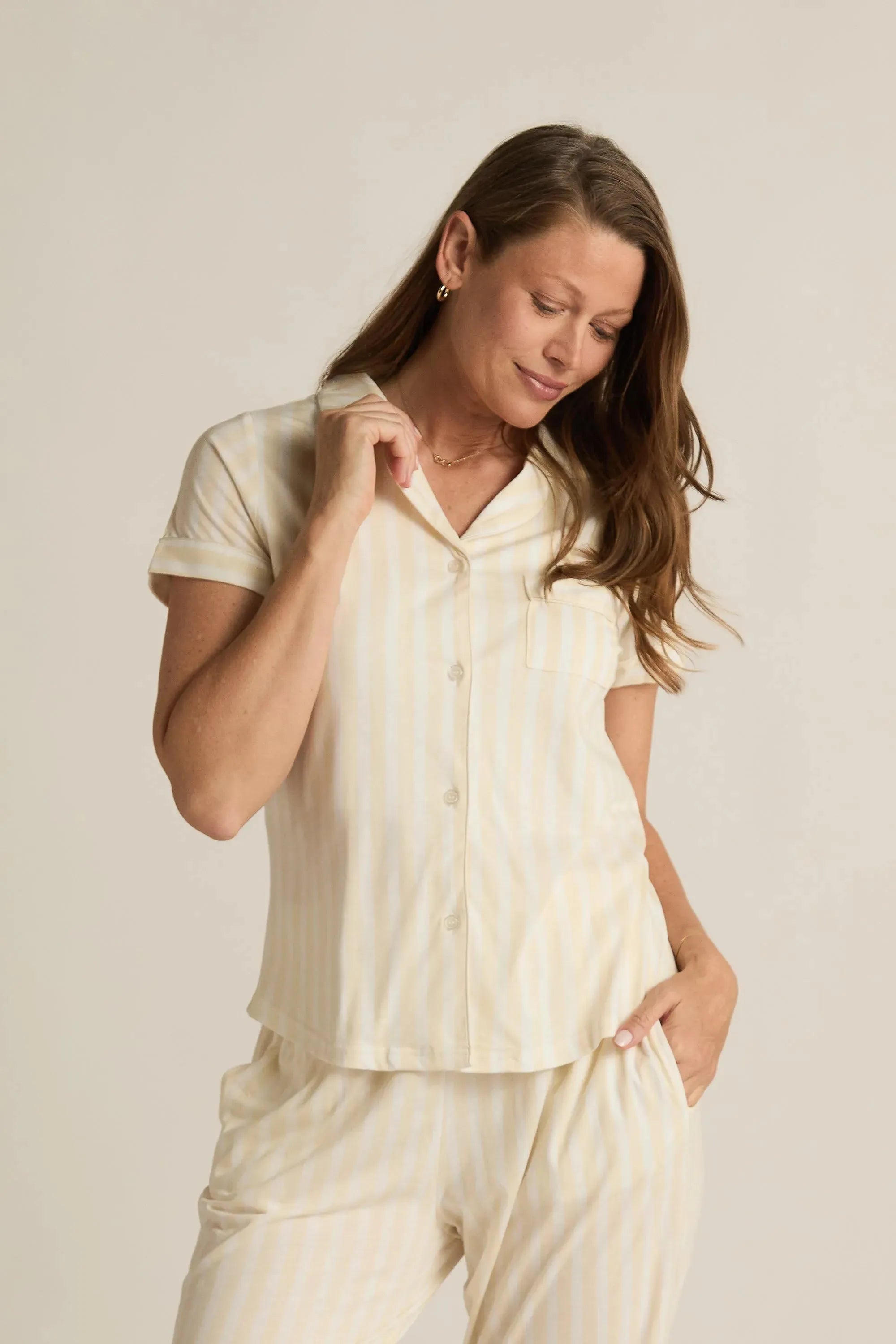 Lucy Short Sleeve Button-up - Faceplant Dreams product image