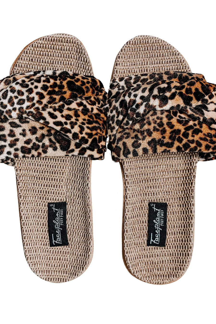 Fuzzy Slides in “LV” Tan or Pink Print