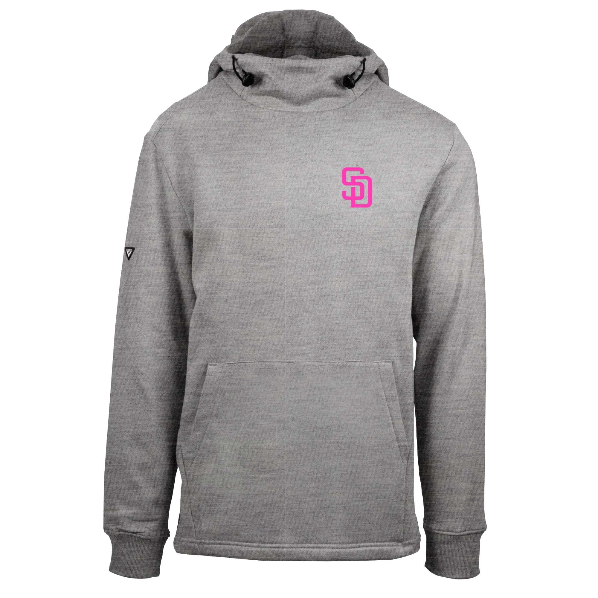 Washington Nationals Levelwear Gray City Connect Zane No Hitter Pullover  Black Hoodie