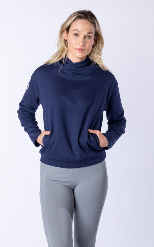 Levelwear Toronto Blue Jays Women's Light Blue Evian Hooded Sweatshirt, Light Blue, 80% Cotton / 20% POLYESTER, Size S, Rally House