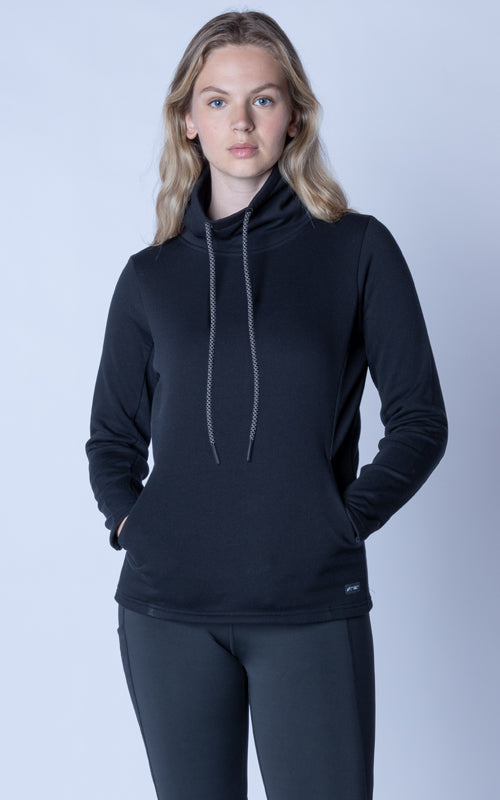 Women's Levelwear White Brooklyn Nets Loop Pullover Sweatshirt Size: Small