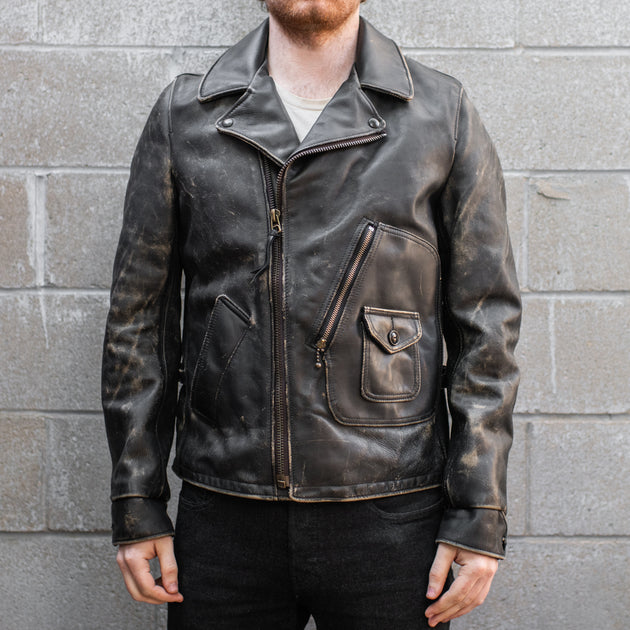 Schott NYC PER28 Perfecto Distressed Leather Jacket – TOWN MOTO