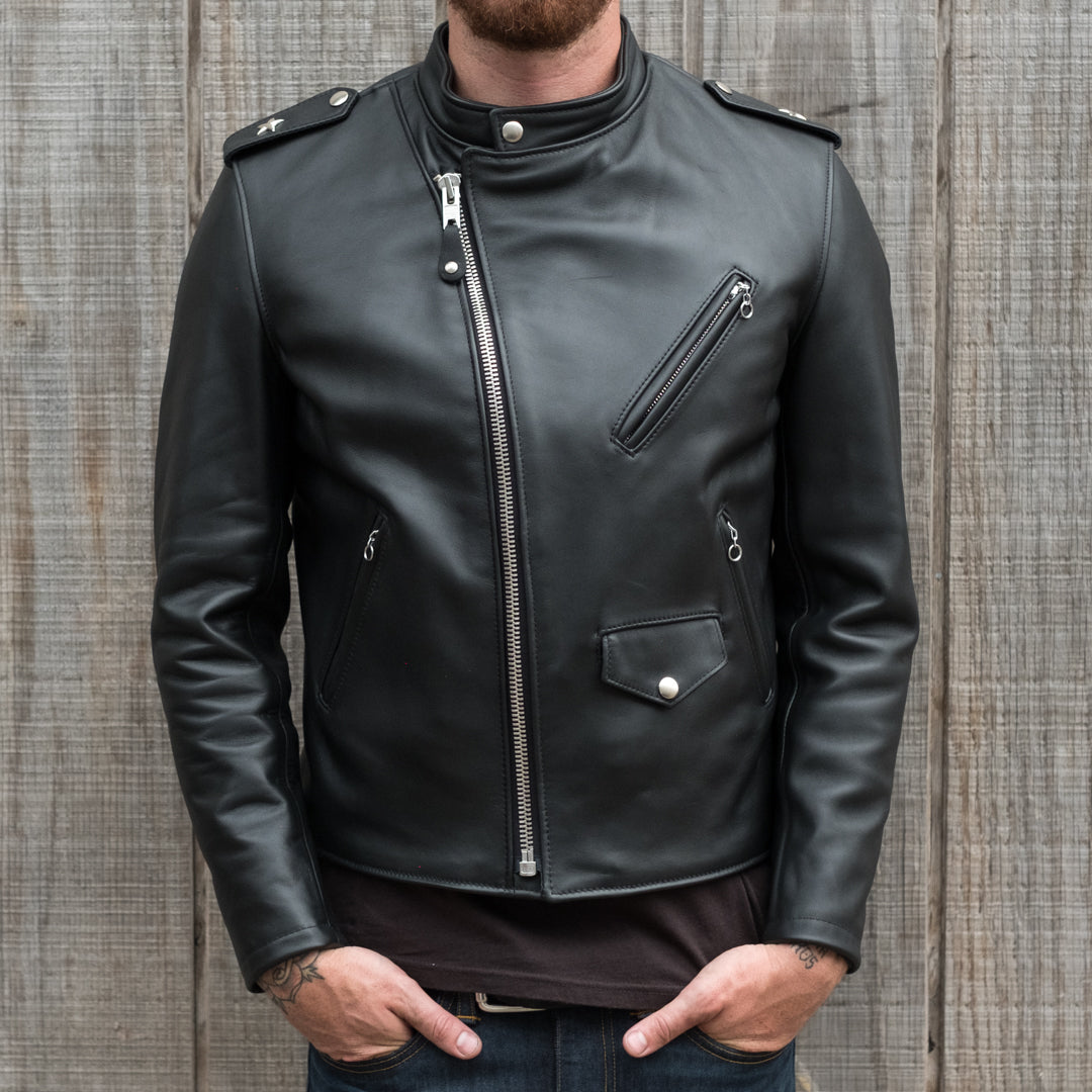 Schott Steerhide Cafecto Leather Jacket - Black – TOWN MOTO