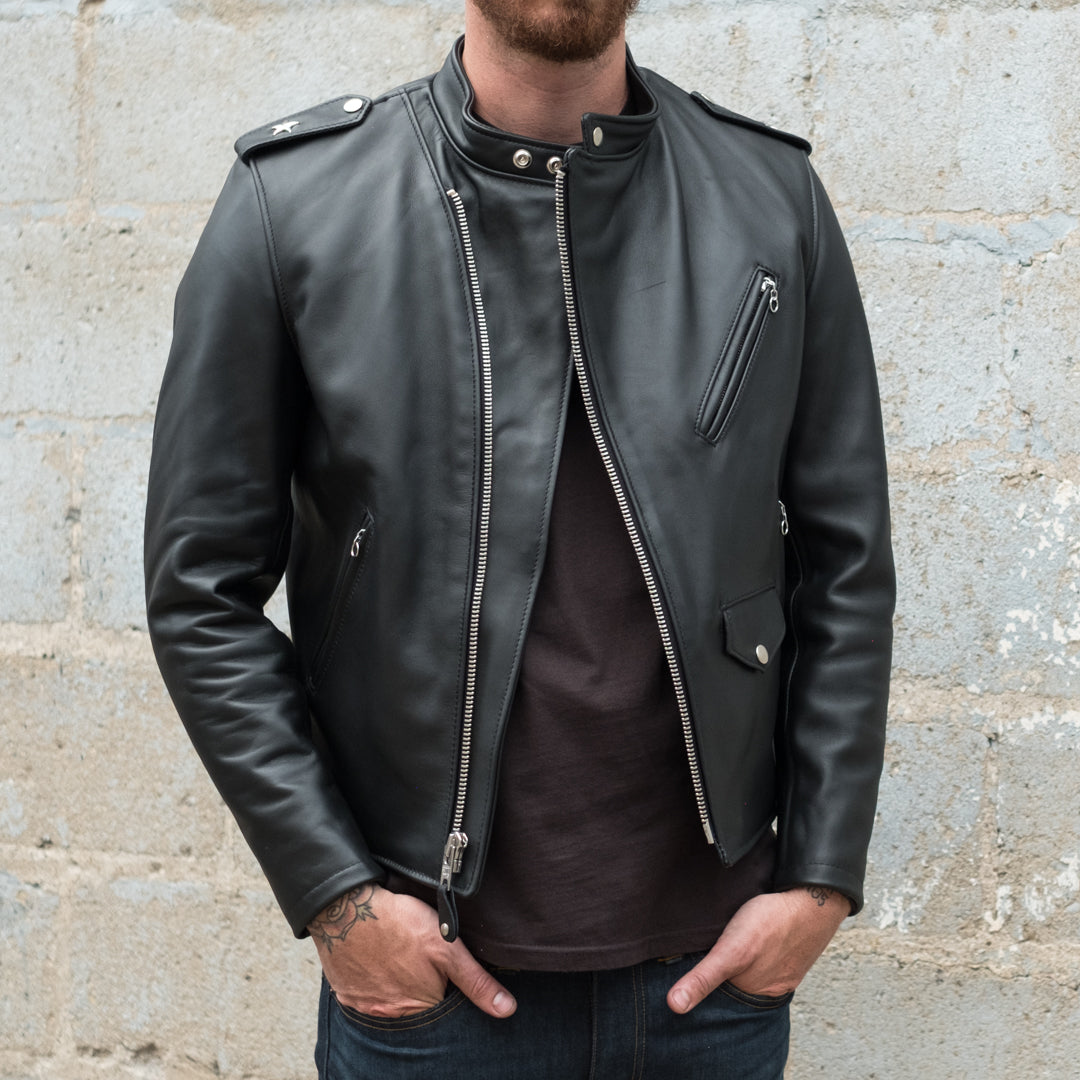 Schott Steerhide Cafecto Leather Jacket - FREE SHIPPING TO US & CANADA ...