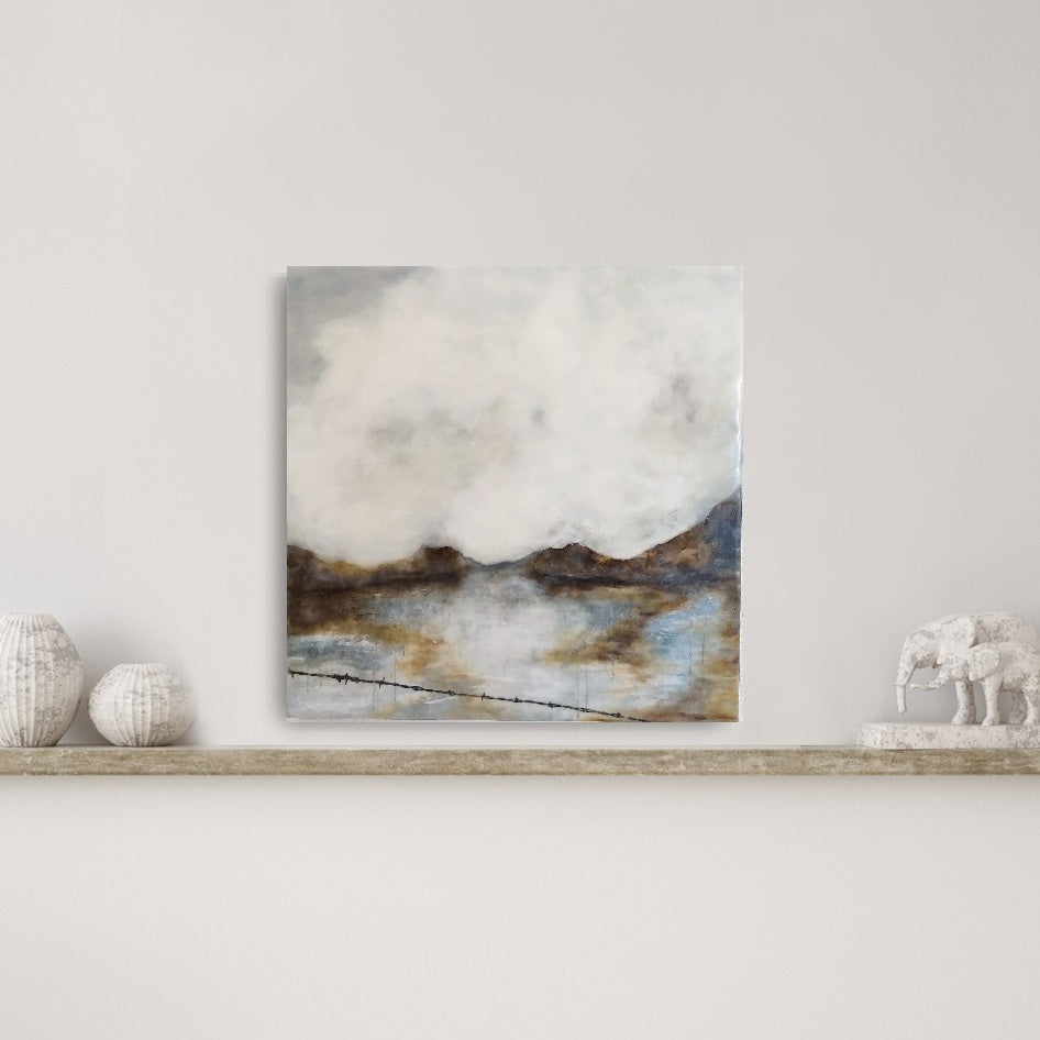 Rustic Modern Encaustic Paintings |AgedPage Fine Art| Alison Sherrow