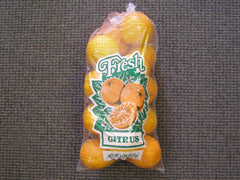 poly bag of oranges