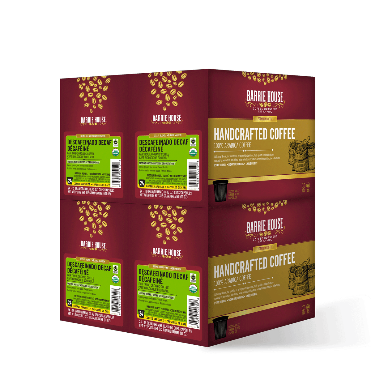 Descafeinado Decaf<br>Swiss Water® Process<br>Fair Trade Organic<br>96 ct - Pods