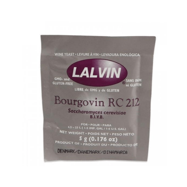 Red Wine Yeast Lalvin Bourgovin Rc 212 Yeast Made In Canada Danny S Wine Beer Supplies