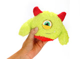 Monster Bouncer Squeaky Dog Toy - Lime
