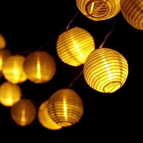 10 5 Ft 20 Led Paper Lanterns String Lights Battery Operated Chinese Decorative Lantern Fairy String Lights For Bedroom Indoor Outdoor Patio