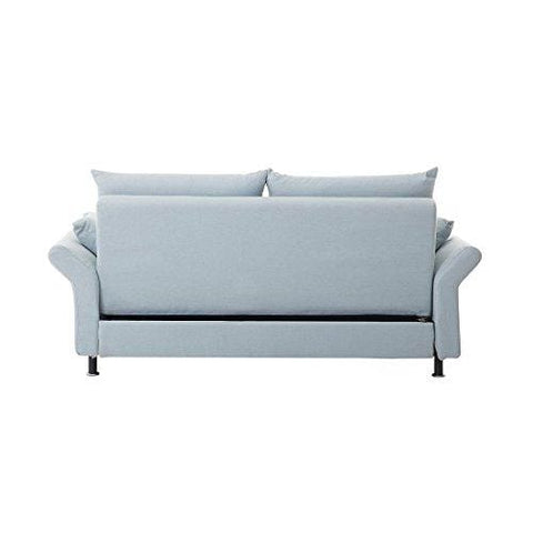 2 Seater Fabric Sofa Bed Light Blue Exeter Furniture Heaven