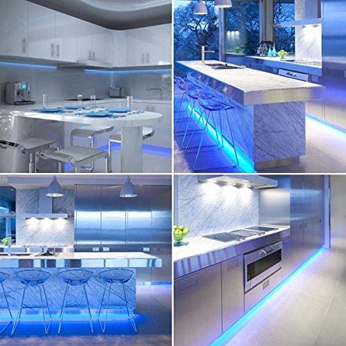 Blue Led Strip Light Set For Kitchens Under Cabinet Lighting